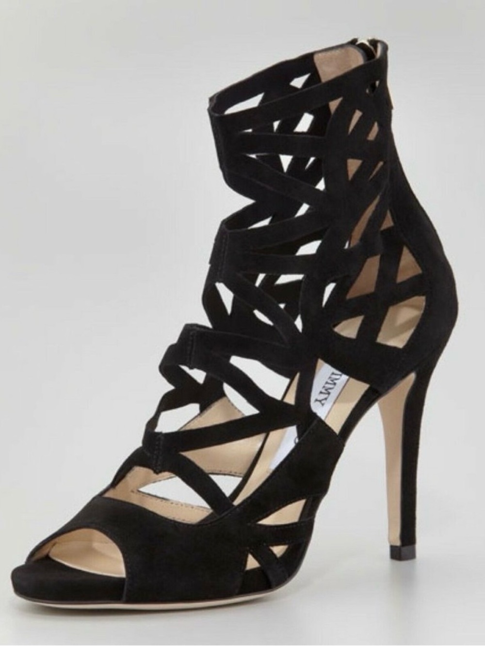 Jimmy Choo Verdict Caged Gladiator Stiletto Sandal - size 37